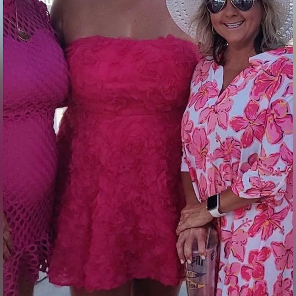 Pink rose dress